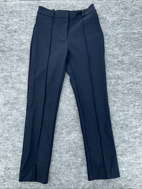 AELLA Pants - AELLA Navy Matte Skin Slim Straight Leg Stretch Career Pants Size 0 Made USA